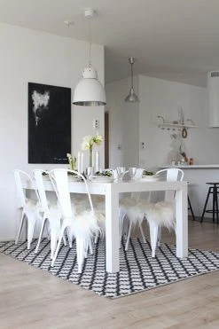 GOF Lampaantalja Istuinpehmuste 37x37cm L.valkoinen Islannin Lammas Pitkävilla -Emibig Store 1069 039 1001 2