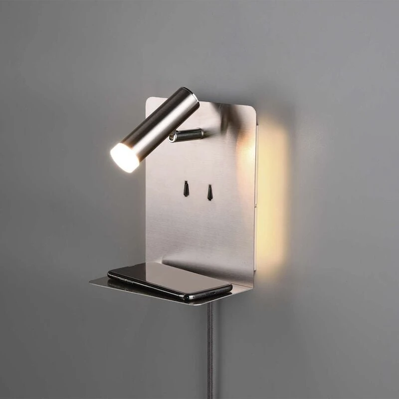 Trio Element LED Seinävalaisin Harjattu Teräs 3 Trio Element LED Seinävalaisin Harjattu Teräs