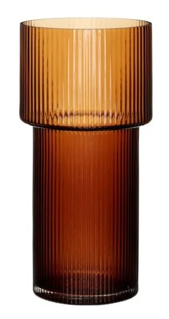 Hübsch Ripple Lasivaasi ø15xh31cm -Emibig Store 281203