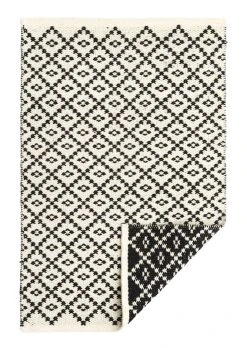 4Living Huurre Kaksipuolinen Villamatto 200x290 Cm Musta/valkoinen -Emibig Store 296538 2