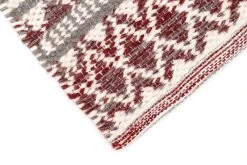 4Living Lappi Villamatto 80x200 Cm Punainen/harmaa -Emibig Store 308535 a 01