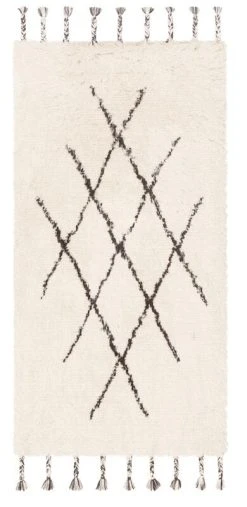 Fanni K Artemis Puuvillamatto 200x290 Cm Luonnonvalkoinen/musta -Emibig Store 320646 1