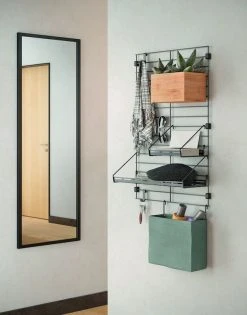 Metaltex Mural Kangaskori 24x9x21 Cm, Harmaa -Emibig Store 377010 entrance 2