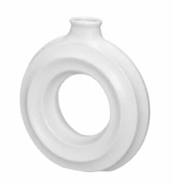 4Living Circle Maljakko 24x7x25,2 Cm Valkoinen