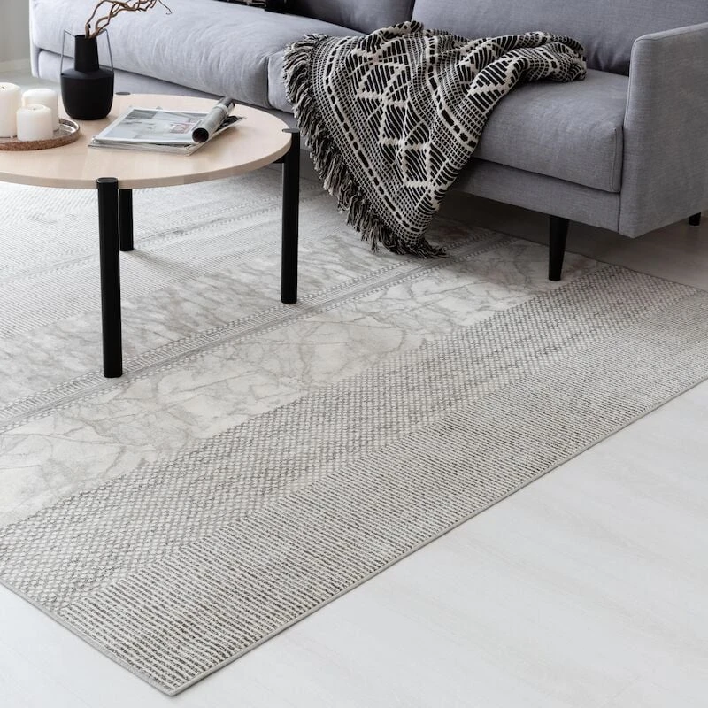 Veke Marble Matto 160x230 Cm Harmaa 4 Veke Marble Matto 160x230 Cm Harmaa - Image 2