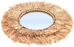 Weiste Raffia Seinäpeili 52 Cm -Emibig Store 73875 21