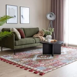 Veke Armi Puuvillamatto 160x230 Cm Beige/terra -Emibig Store Armi puuvillamatto miljoossa web 2