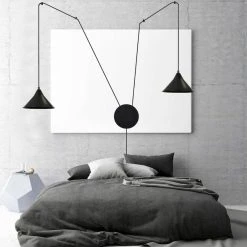 Emibig Abramo Riippuvalaisin 2-osainen Musta -Emibig Store Emibig abramo riippuvalaisin 2 os. musta 3