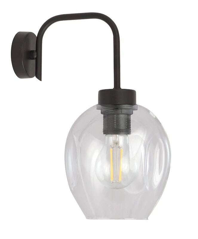 Emibig Lukka Seinävalaisin Musta/kirkas 3 Emibig Lukka Seinävalaisin Musta/kirkas