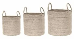 Fanni K Rauha Kori Pyöreä Kahvoilla 30x30x30 Cm Luonnonväri