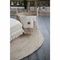 Fanni K Rauha Kori Pyöreä Kahvoilla 30x30x30 Cm Luonnonväri -Emibig Store Fanni K Rauha kori pyorea kahvoilla 4