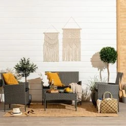 Veke Solmu Seinävaate 55x90 Cm Luonnonväri -Emibig Store House nordic randes sohvaryhma miljoossa web pete 11 1