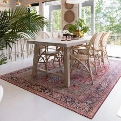 Veke Kashmar Matto 160x230 Cm Punainen/beige -Emibig Store Kasmar matto punainen