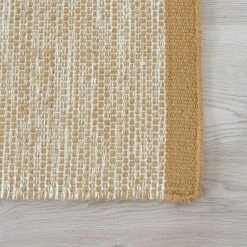 Veke Line Villamatto 160x230 Cm Okra/valkoinen