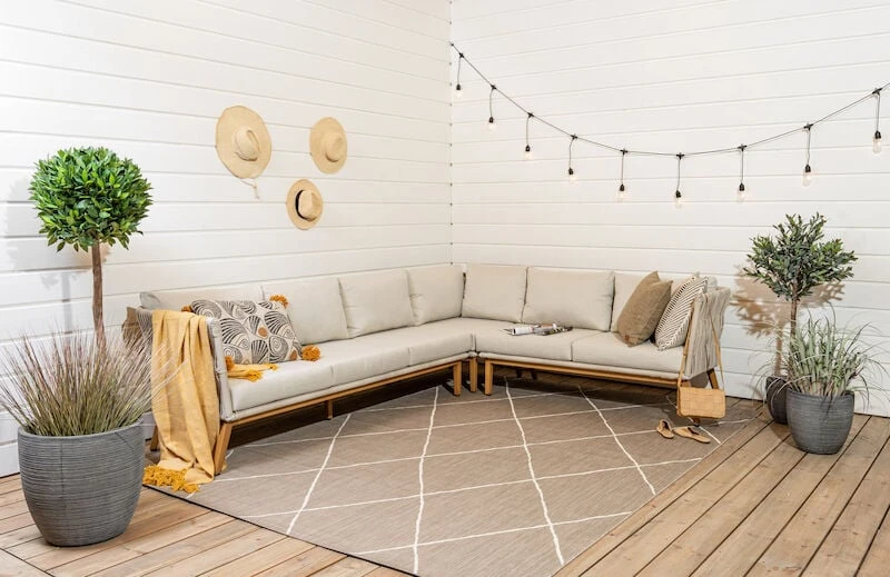 Veke Estradi Matto Sisä-/ulkokäyttöön 160x230 Cm Musta 4 Veke Estradi Matto Sisä-/ulkokäyttöön 160x230 Cm Musta - Image 2