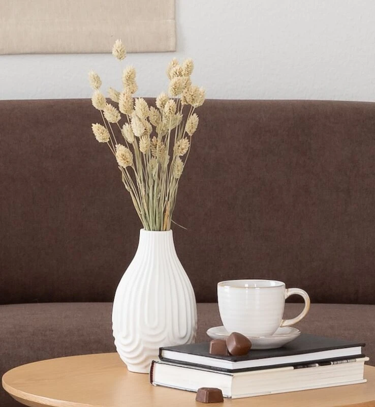 Ei Brändiä Mattaposliini Vaasi 10x10x14 Cm 3 Ei Brändiä Mattaposliini Vaasi 10x10x14 Cm