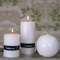 Puttipaja® Puttipaja Metallihohto Pallokynttilä 10 Cm Kirkas Punainen -Emibig Store Metallihohtopallo10cmhelmiainen miljoo