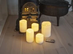 Star Trading Paul Led-kynttiläsetti 5 Kpl Valkoinen -Emibig Store Noortrade paul led kynttilasetti 5 kpl valkoinen 1