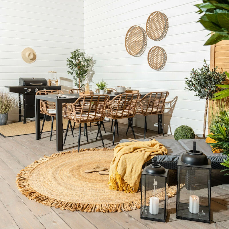 Veke Asteri Pyöreä Juuttimatto 180 Cm 4 Veke Asteri Pyöreä Juuttimatto 180 Cm - Image 2