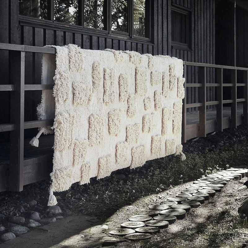 Anno Savu Luomupuuvillamatto 200x300 Cm Luonnonvalkoinen 6 Anno Savu Luomupuuvillamatto 200x300 Cm Luonnonvalkoinen - Image 4