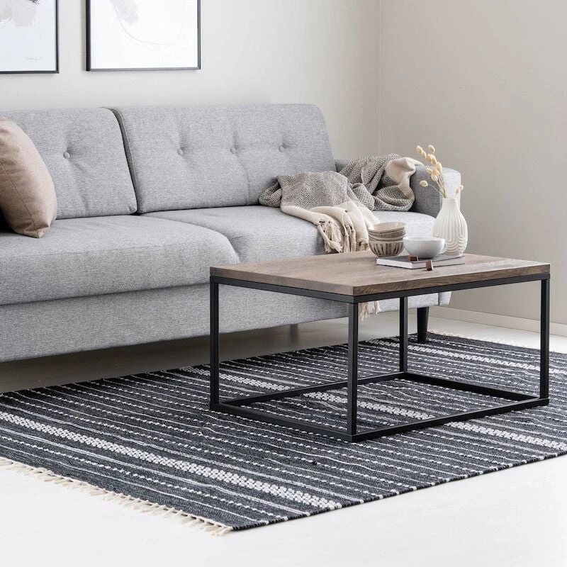 Veke Senja Puuvillamatto 160x230 Cm Keltainen 6 Veke Senja Puuvillamatto 160x230 Cm Keltainen - Image 4