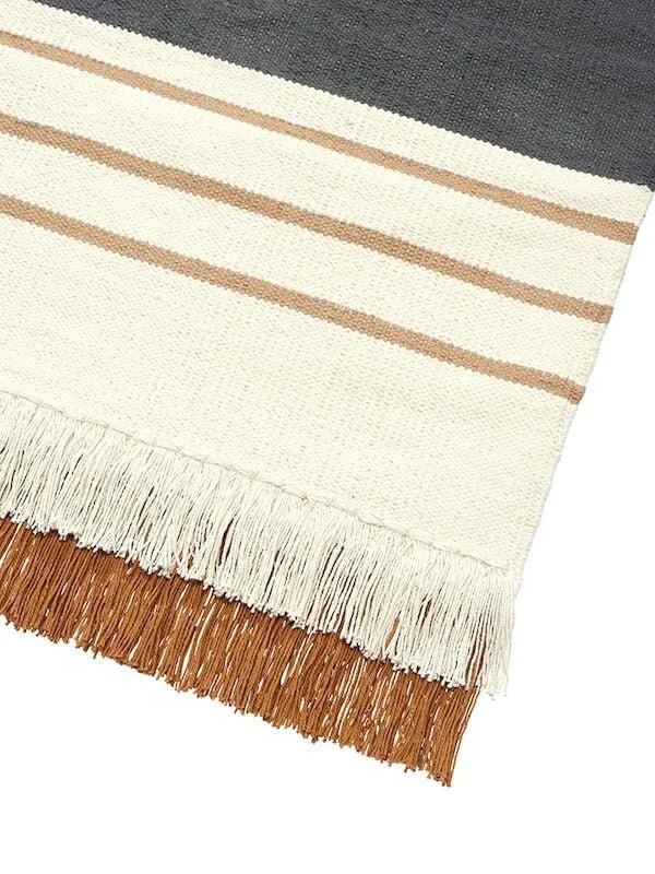 Svanefors Jackie Puuvillamatto 200x300 Cm Asfaltti 3 Svanefors Jackie Puuvillamatto 200x300 Cm Asfaltti