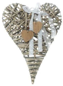 Veke Sydän Pajukranssi 40 Cm Harmaa -Emibig Store Sydan pajukranssi 40 cm harmaa