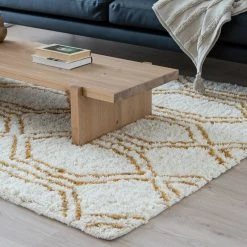 Veke Viima Villamatto 160x230 Cm Hiekka/okra -Emibig Store Viima villamatto miljoossa 5