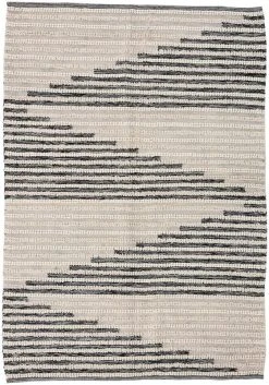 Veke Viiru Puuvillamatto 200x300 Cm Luonnonväri/musta -Emibig Store Viiru20puuvillamatto