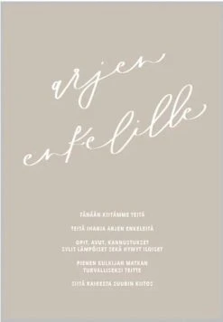 Xeraliving ARJEN ENKELILLE Kortti 10,5x14,8 Cm -Emibig Store Xeraliving arjen enkelille kortti