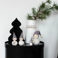 Aarikka Nuppu Maljakko 14 Cm Valkoinen