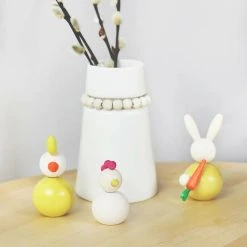 Aarikka Nuppu Maljakko 14 Cm Valkoinen -Emibig Store aarikka nuppu maljakko 14cm valkoinen1