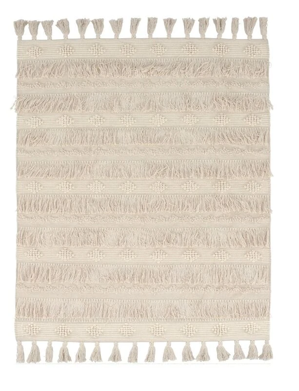 Veke Amalia Puuvillamatto 200x290 Cm Luonnonvalkoinen 7 Veke Amalia Puuvillamatto 200x290 Cm Luonnonvalkoinen - Image 5