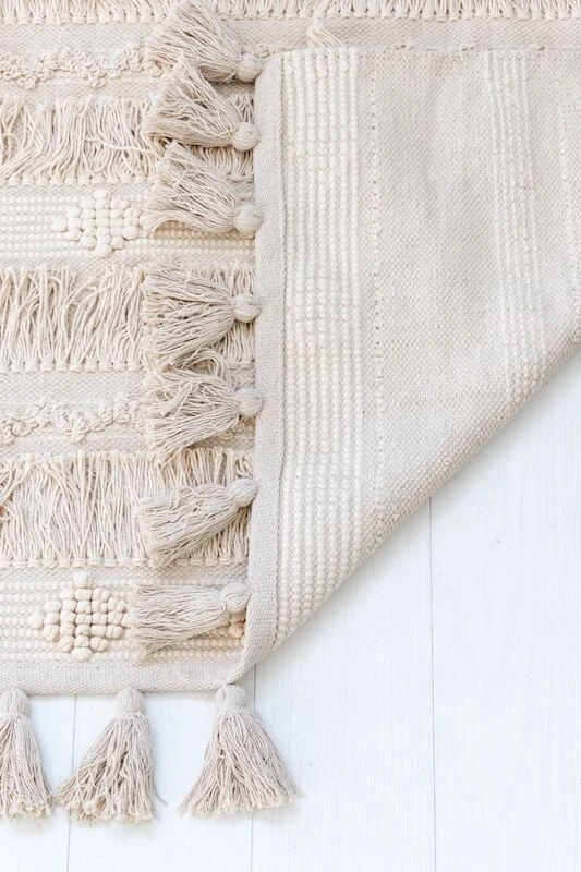 Veke Amalia Puuvillamatto 200x290 Cm Luonnonvalkoinen 4 Veke Amalia Puuvillamatto 200x290 Cm Luonnonvalkoinen - Image 2