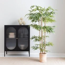 Veke Pompula Puuvillamatto 160x230 Cm Tumma Oranssi -Emibig Store bambu tekokasvi 190 cm kapea web 3