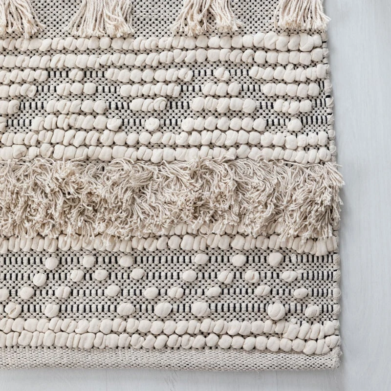 Veke Boho Puuvillamatto 200x300 Cm Luonnonväri 4 Veke Boho Puuvillamatto 200x300 Cm Luonnonväri - Image 2