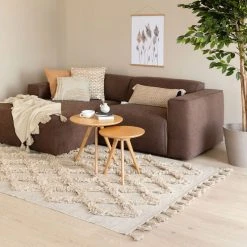 Veke Dyyni Puuvillamatto 160x230 Cm Beige -Emibig Store dyyni puuvillamatto beige web