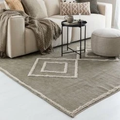 Fanni K Klaani Puuvillamatto 160x230cm Sammal -Emibig Store fanni k klaani puuvillamatto sammaleenvihrea web 8