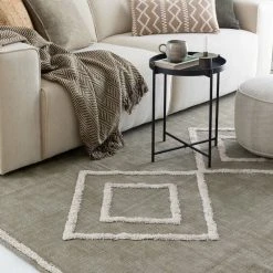 Fanni K Klaani Puuvillamatto 160x230cm Sammal -Emibig Store fanni k klaani puuvillamatto sammaleenvihrea web 9