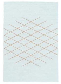 Fanni K Sarastus Puuvillamatto 160x230 Cm Vaaleansininen