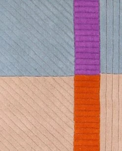 Finarte Akaatti Villamatto 240x240 Cm Beige/sininen -Emibig Store finarte akaatti villamatto beigesininen2