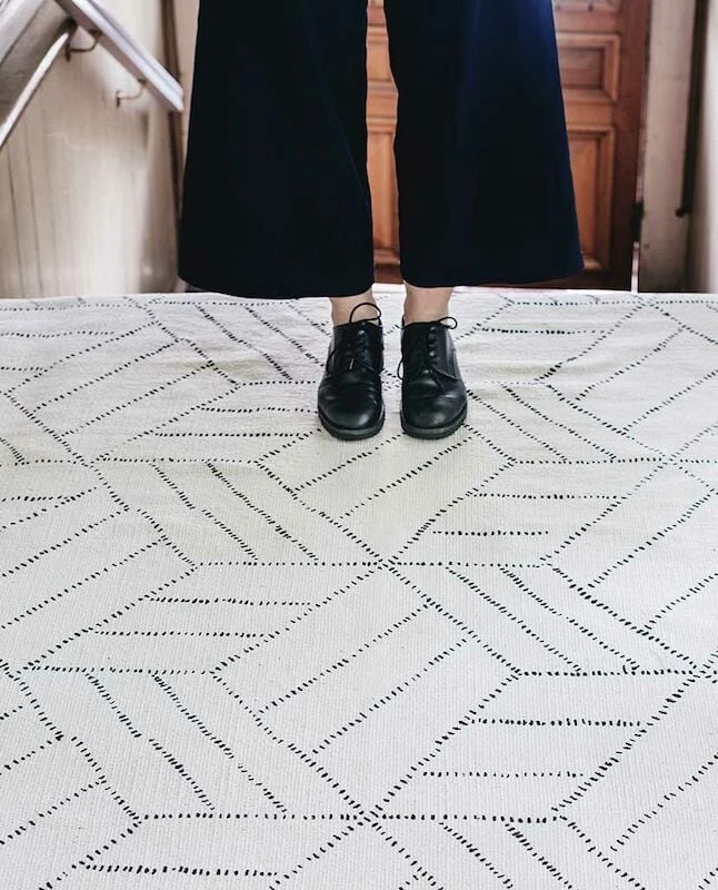 Finarte Kievari Puuvillamatto Valkoinen, 160x230 Cm 4 Finarte Kievari Puuvillamatto Valkoinen, 160x230 Cm - Image 2