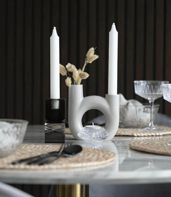 House Nordic Fondo Kynttilänjalka Valkoinen 8 House Nordic Fondo Kynttilänjalka Valkoinen - Image 6