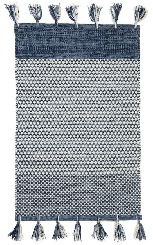 Mattokymppi Hilla Puuvillamatto 160x230cm Sininen 4 Mattokymppi Hilla Puuvillamatto 160x230cm Sininen - Image 2