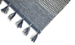 Mattokymppi Hilla Puuvillamatto 160x230cm Sininen 7 Mattokymppi Hilla Puuvillamatto 160x230cm Sininen -Emibig Store hilla sininen kulma 7