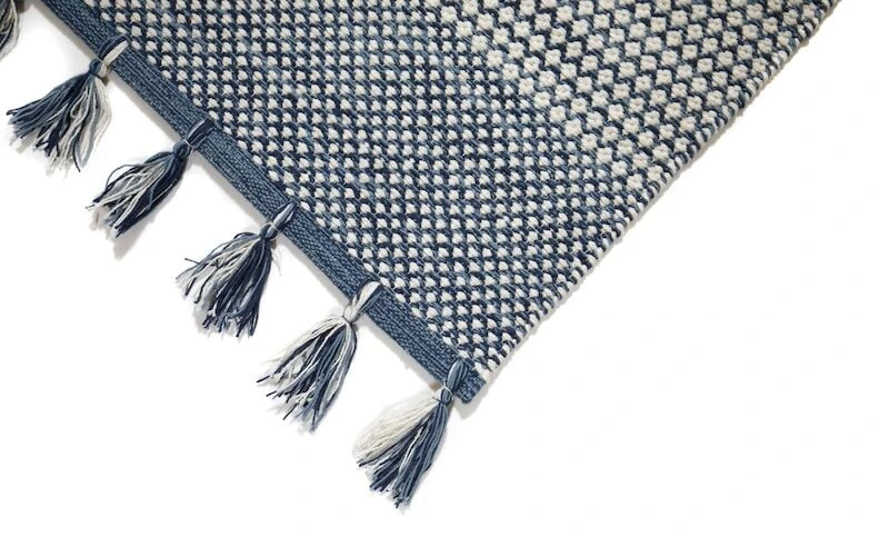 Mattokymppi Hilla Puuvillamatto 160x230cm Sininen 5 Mattokymppi Hilla Puuvillamatto 160x230cm Sininen - Image 3