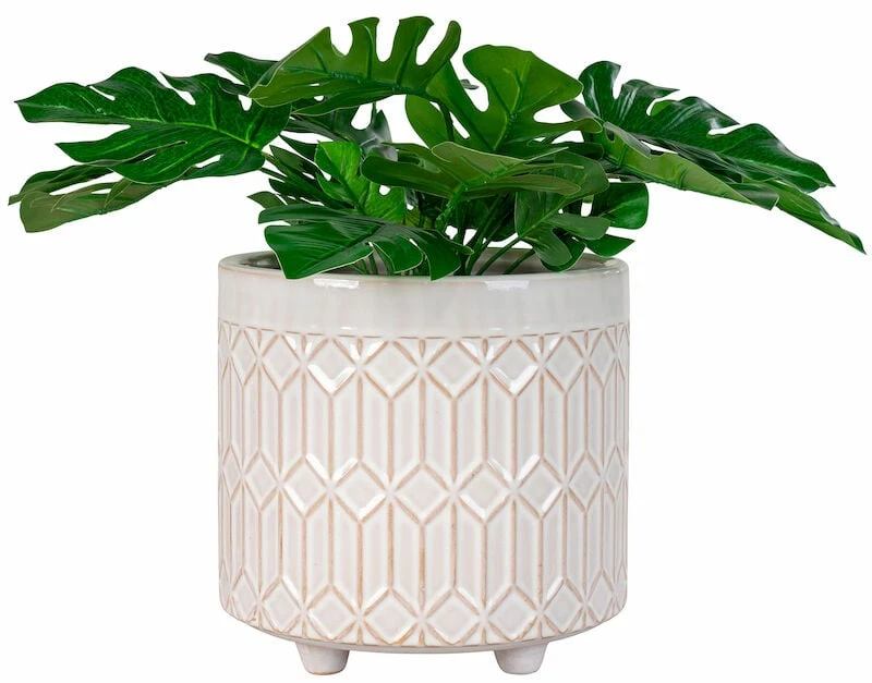 House Nordic Keraaminen Kukkaruukku Ø15,5 Cm Valkoinen 4 House Nordic Keraaminen Kukkaruukku Ø15,5 Cm Valkoinen - Image 2