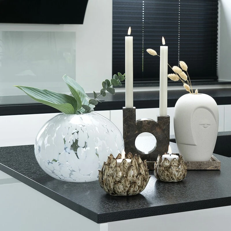 House Nordic Keraaminen Vaasi Kasvoilla 12,5x13x19,5 Cm Hiekka 3 House Nordic Keraaminen Vaasi Kasvoilla 12,5x13x19,5 Cm Hiekka