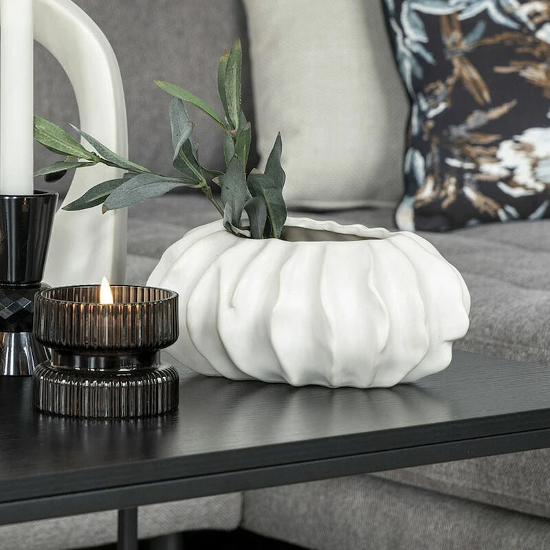 House Nordic Ovaali Vaasi 15x21,5x9,5 Cm Valkoinen 8 House Nordic Ovaali Vaasi 15x21,5x9,5 Cm Valkoinen - Image 6