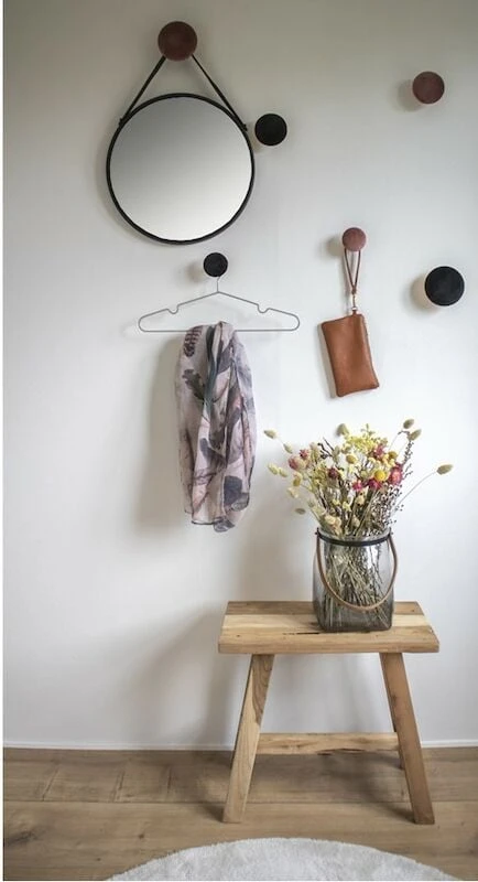 House Nordic Trapani Seinäpeili Ø38 Cm Musta 4 House Nordic Trapani Seinäpeili Ø38 Cm Musta - Image 2